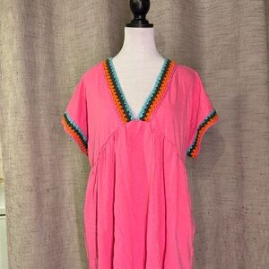 Boden Pink Swim Coverup
